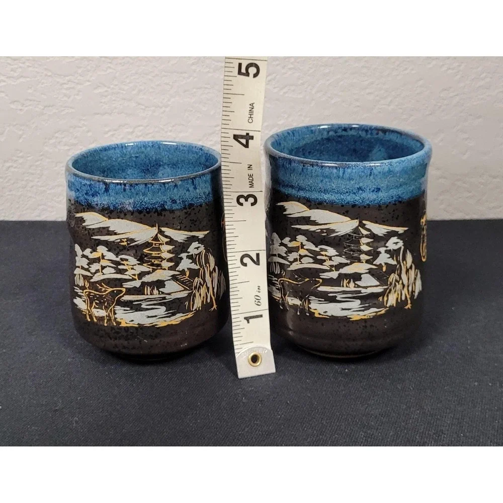 Japanese Yunomi Tea Cups Set of 2 Japanese Tea Cups